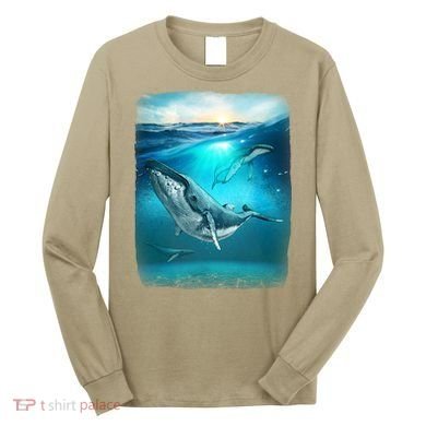 Humpback Whale Sea Ocean Long Sleeve Shirt