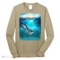 Humpback Whale Sea Ocean Long Sleeve Shirt thumb 0