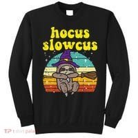 Halloween Witch Sloth Retro Animal Print Adorable and Magical Sweatshirt thumb 0