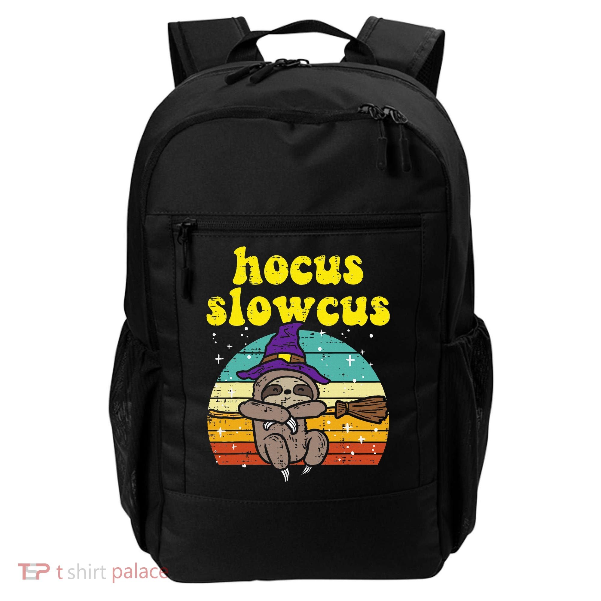 Halloween Witch Sloth Retro Animal Print Adorable and Magical Backpack