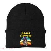 Halloween Witch Sloth Retro Animal Print Adorable and Magical Beanie thumb 0