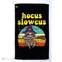 Halloween Witch Sloth Retro Animal Print Adorable and Magical Golf Towel thumb 0