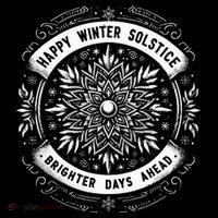 Happy Winter Solstice Brighter Snowflake Days Ahead Bucket Hat thumb 4