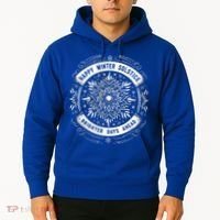 Happy Winter Solstice Brighter Snowflake Days Ahead Hoodie thumb 2