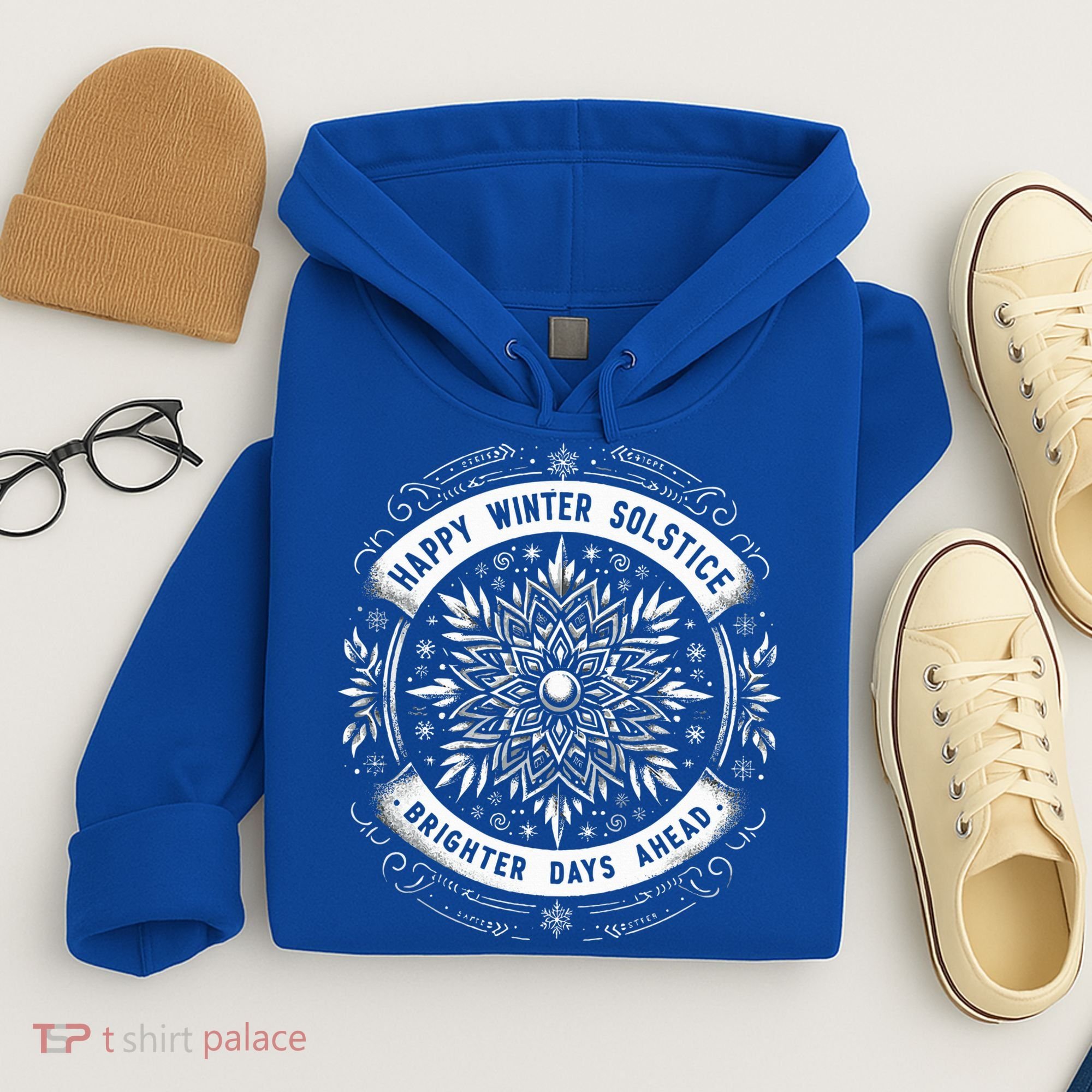 Happy Winter Solstice Brighter Snowflake Days Ahead Hoodie