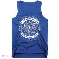 Happy Winter Solstice Brighter Snowflake Days Ahead Tank Top thumb 0