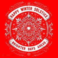 Happy Winter Solstice Brighter Snowflake Days Ahead Santa Hat thumb 1
