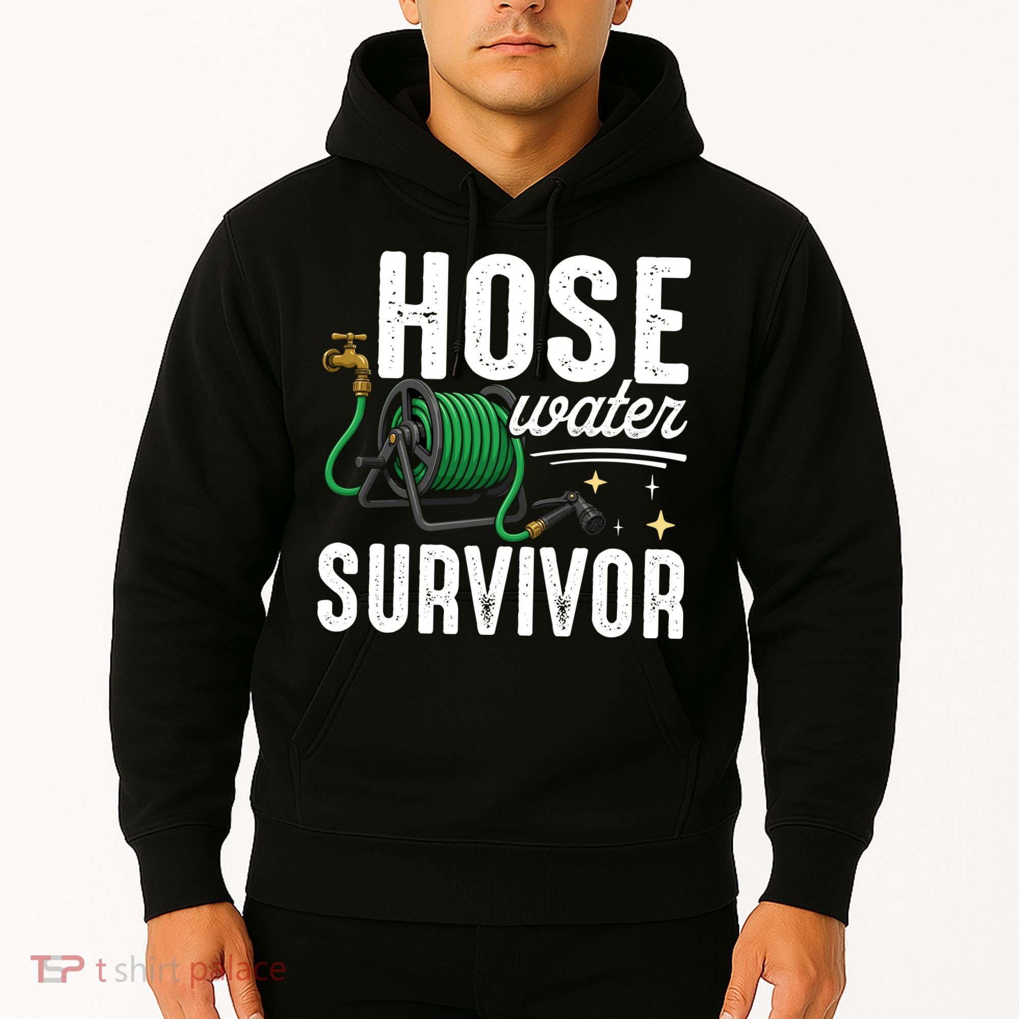 Hose Water Survicor Gardening Funny Hoodie