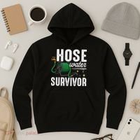 Hose Water Survicor Gardening Funny Hoodie thumb 3