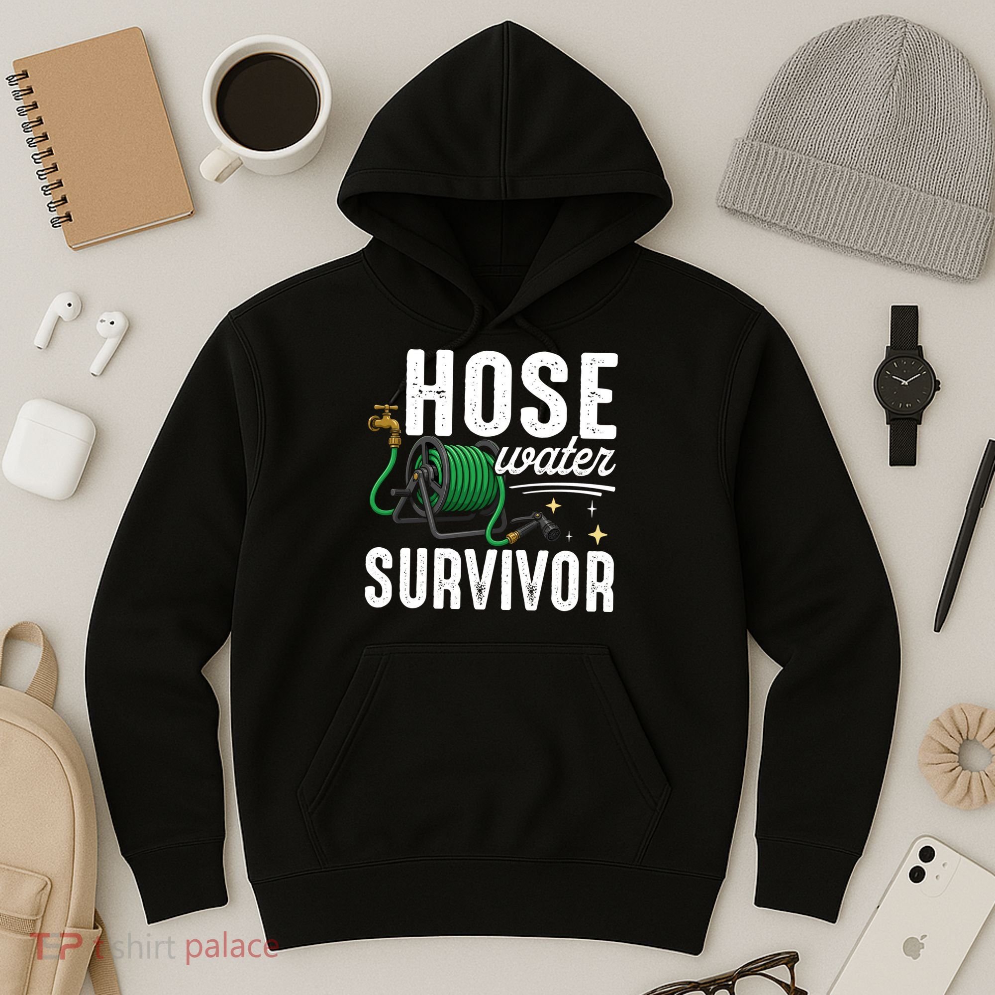 Hose Water Survicor Gardening Funny Hoodie