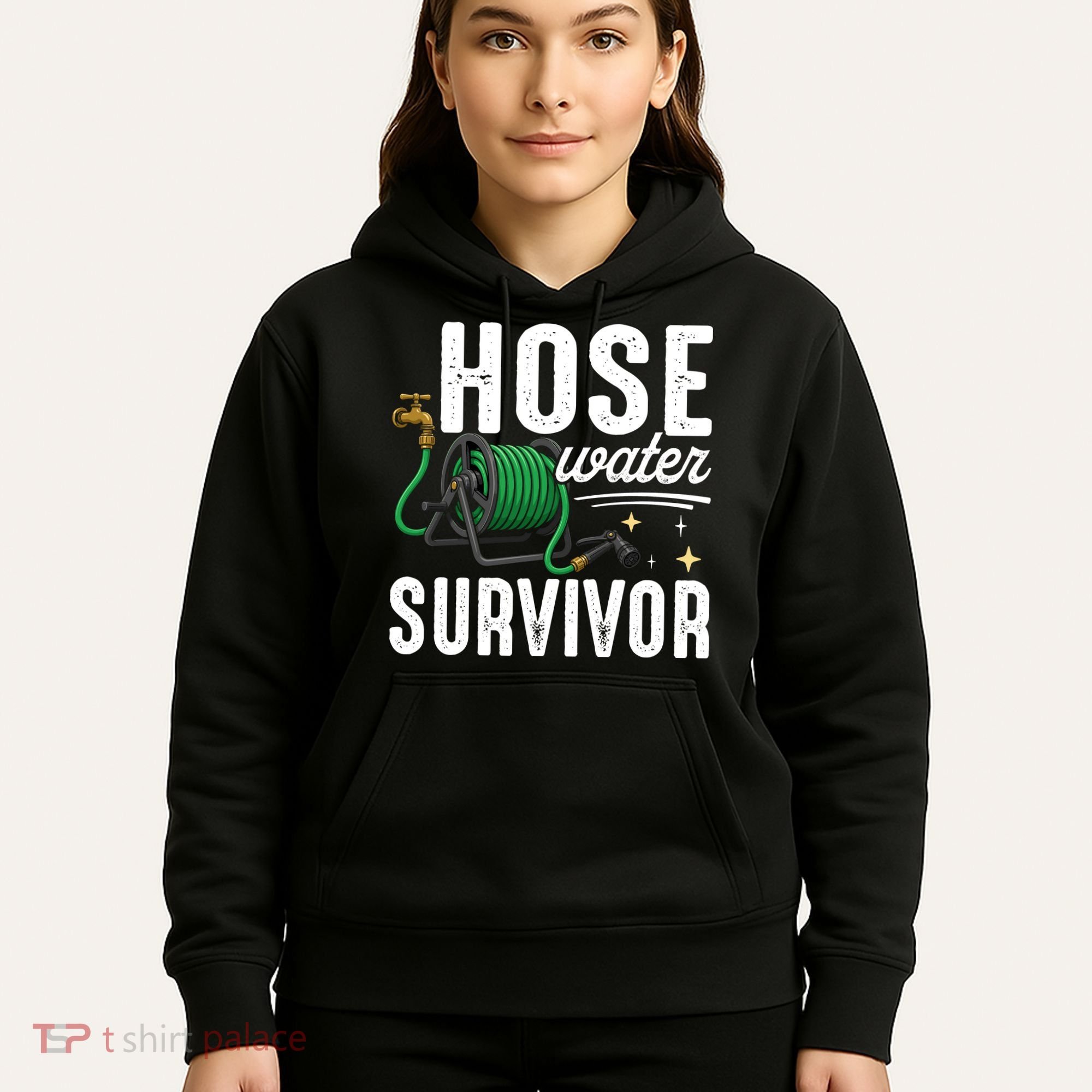 Hose Water Survicor Gardening Funny Hoodie