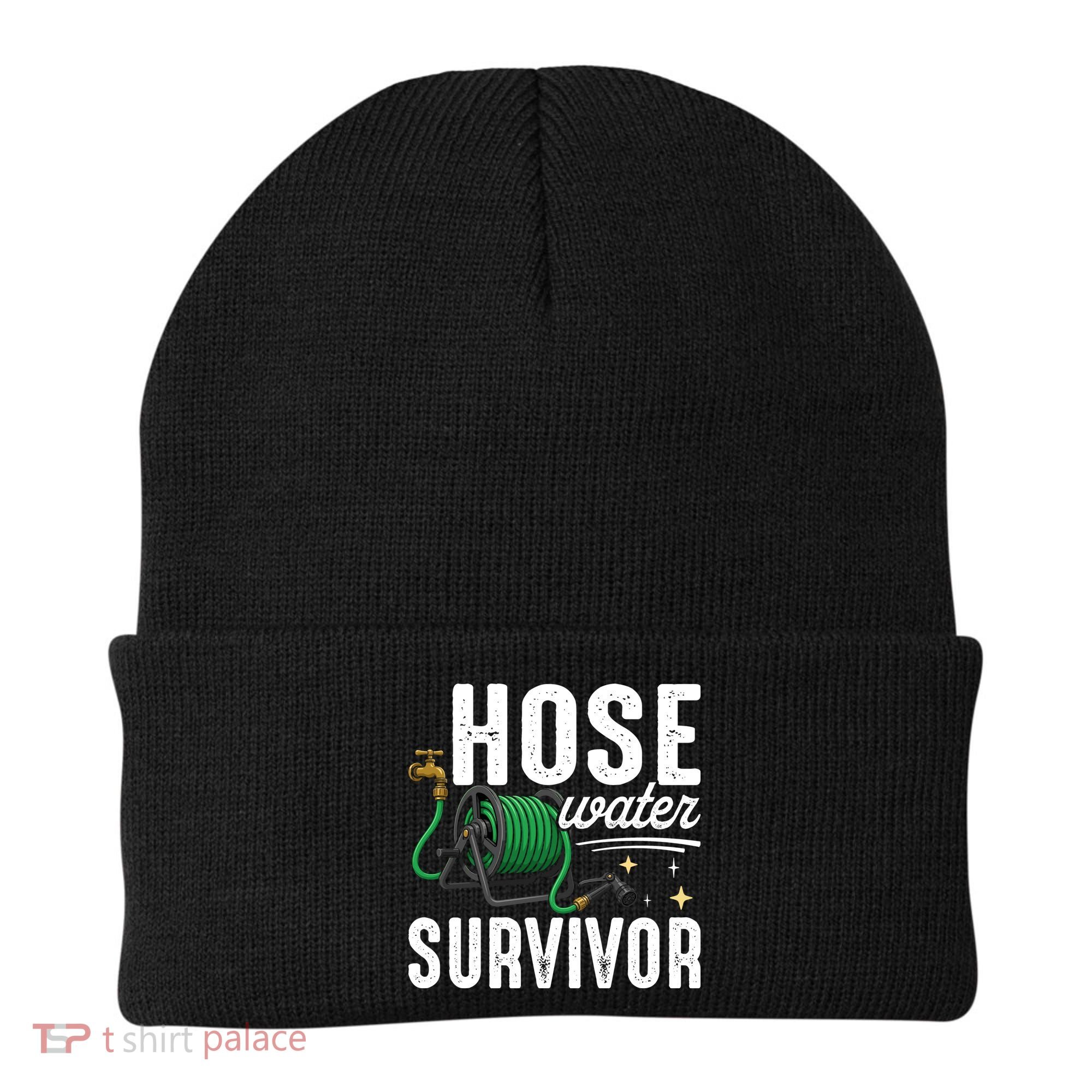Hose Water Survicor Gardening Funny Beanie