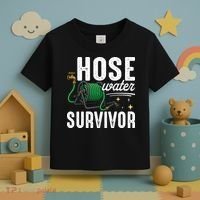 Hose Water Survicor Gardening Funny Toddler T-Shirt thumb 3