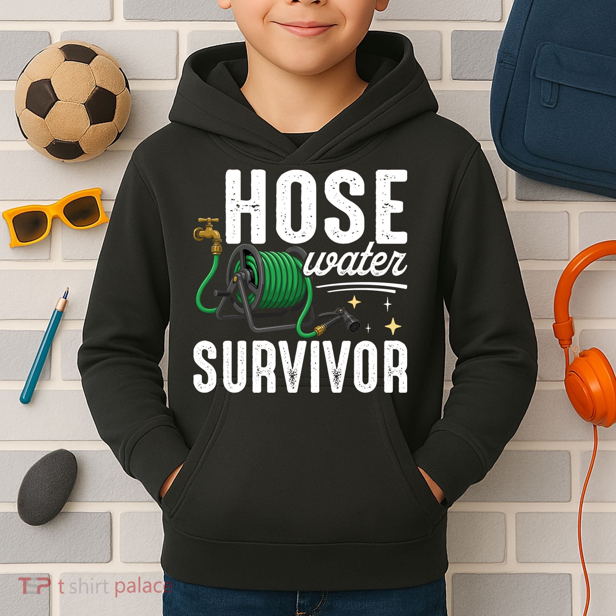 Hose Water Survicor Gardening Funny Kids Hoodie
