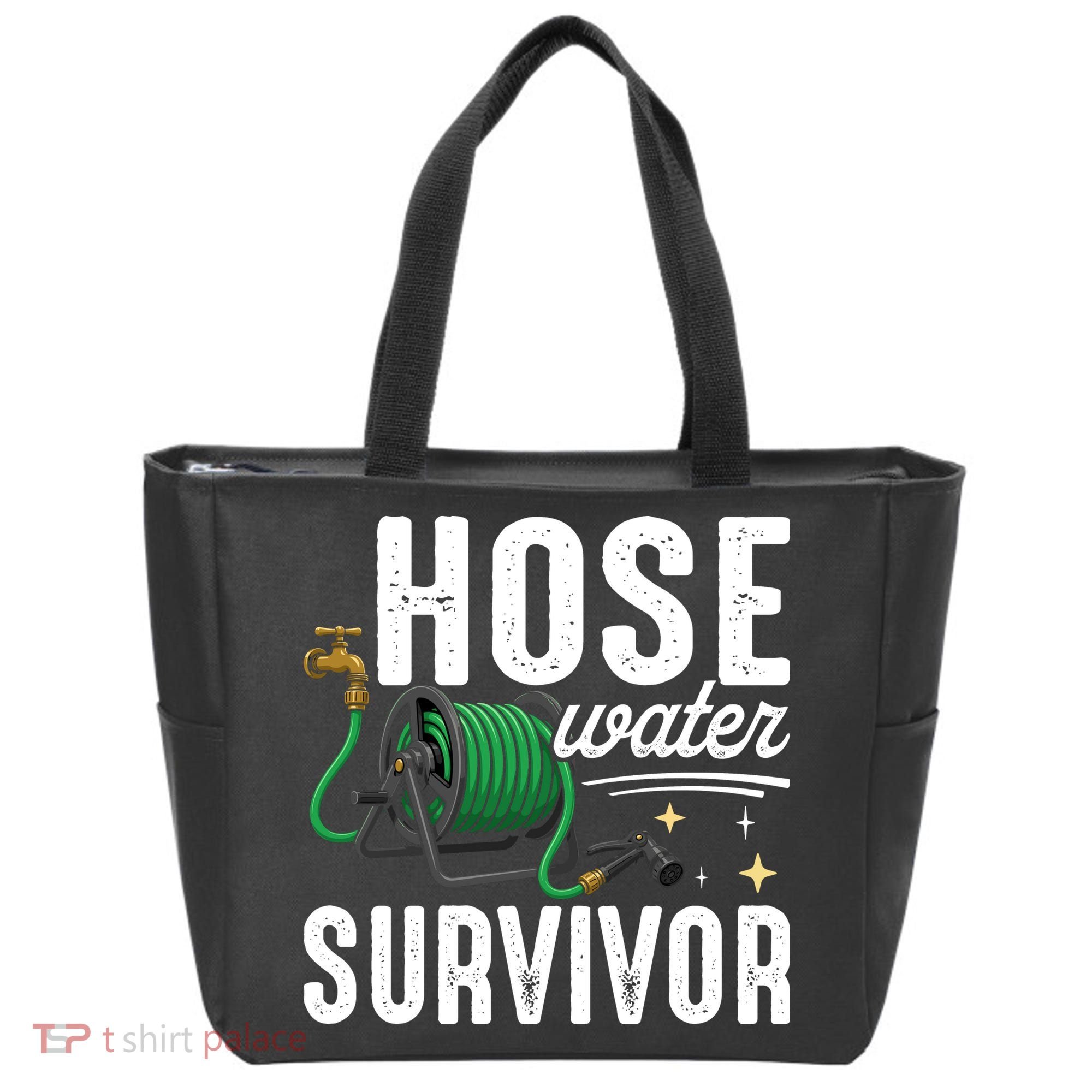 Hose Water Survicor Gardening Funny Tote Bag