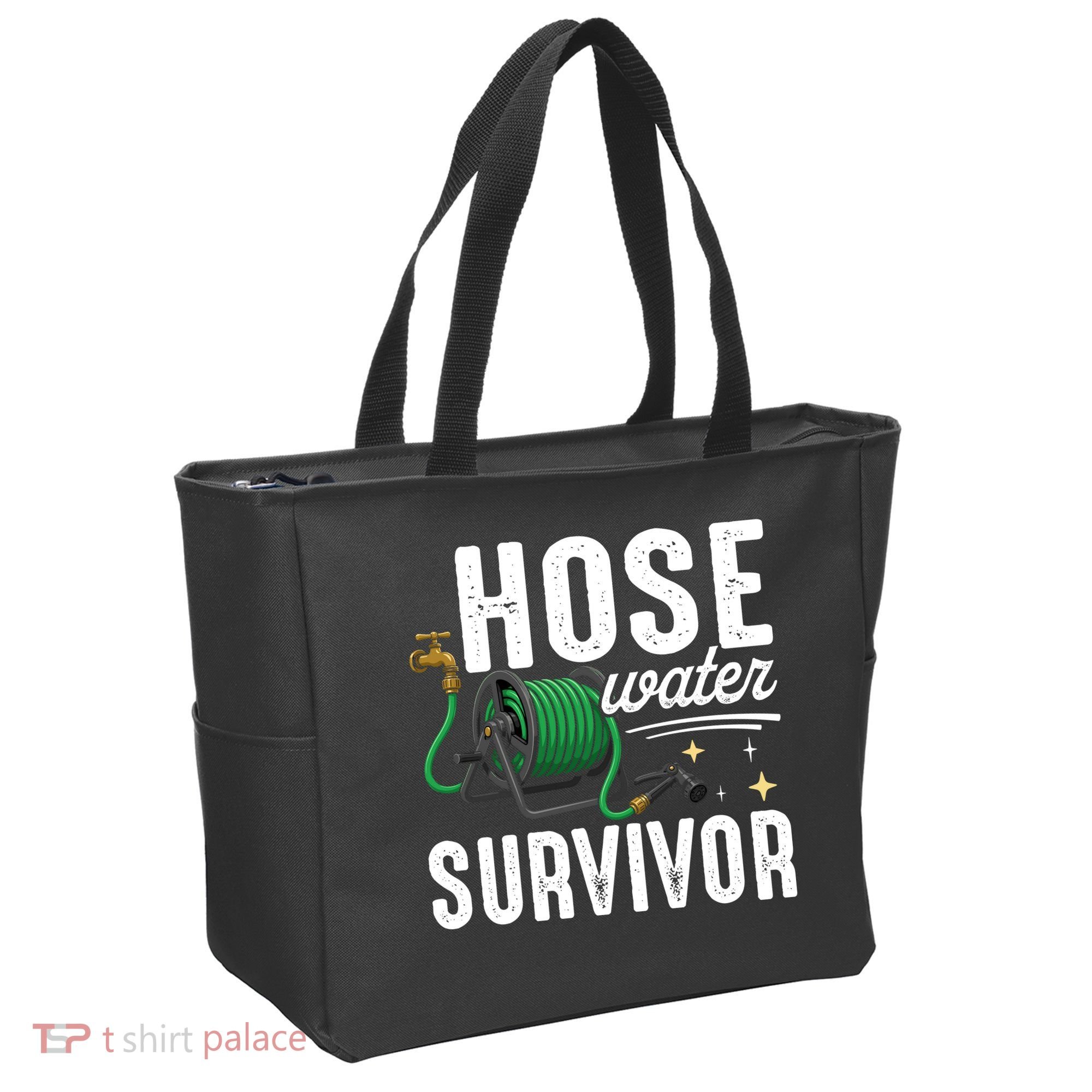 Hose Water Survicor Gardening Funny Tote Bag