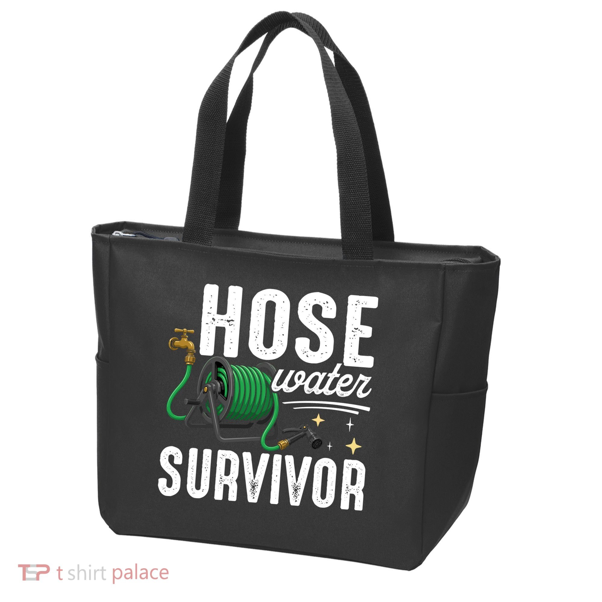 Hose Water Survicor Gardening Funny Tote Bag