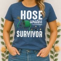Hose Water Survicor Gardening Funny Women's T-Shirt thumb 2