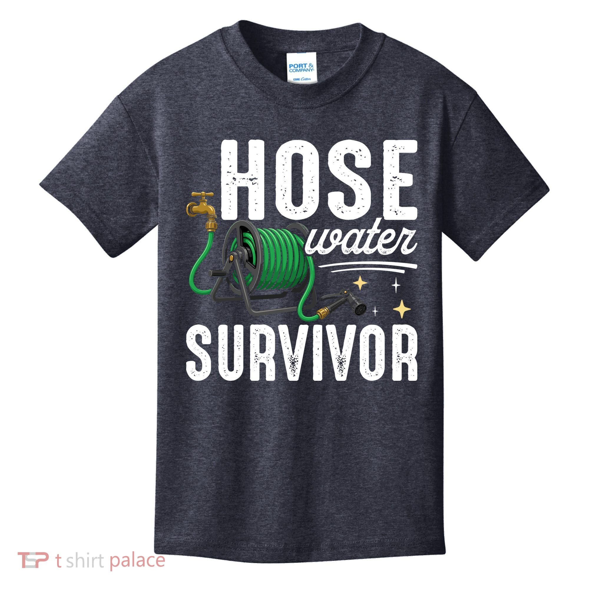 Hose Water Survicor Gardening Funny Kids T-Shirt