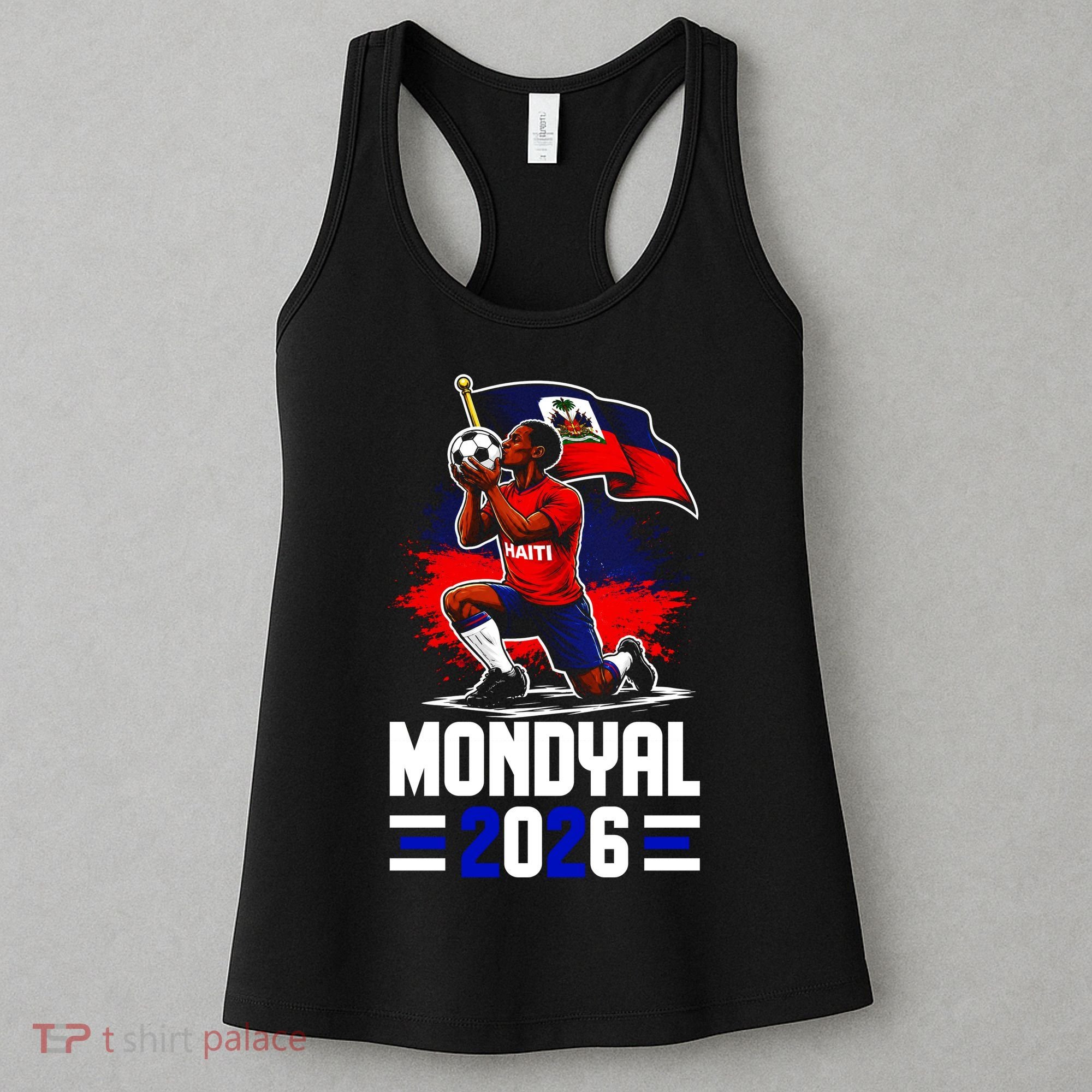 Haiti World Soccer Mondyal 2026 Haitia Ayiti Fan Women's Tank Top