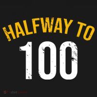 Half Way To 100, Funny 50th Birthday Joke Backpack thumb 2