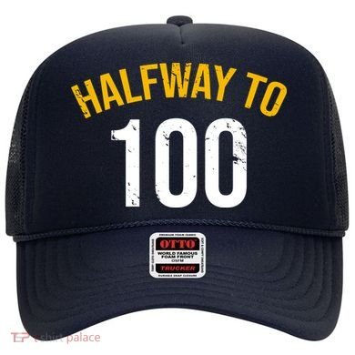 Half Way To 100, Funny 50th Birthday Joke Hat