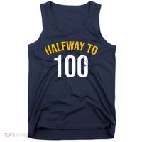 Half Way To 100, Funny 50th Birthday Joke Tank Top thumb 0