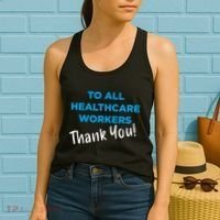 Healthcare Workers Thank You! Nurses & Doctors Support Women's Tank Top thumb 2