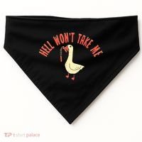 Hell Wont Take Me Funny Duck USA-Made Doggie Bandana thumb 0