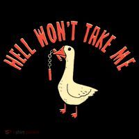 Hell Wont Take Me Funny Duck Coffee Mug thumb 5