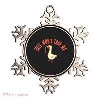 Hell Wont Take Me Funny Duck Ornament thumb 0