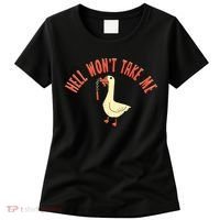 Hell Wont Take Me Funny Duck Women's T-Shirt thumb 0