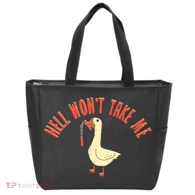 Hell Wont Take Me Funny Duck Tote Bag