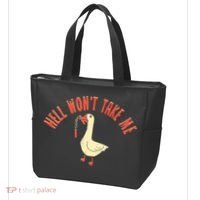 Hell Wont Take Me Funny Duck Tote Bag thumb 3