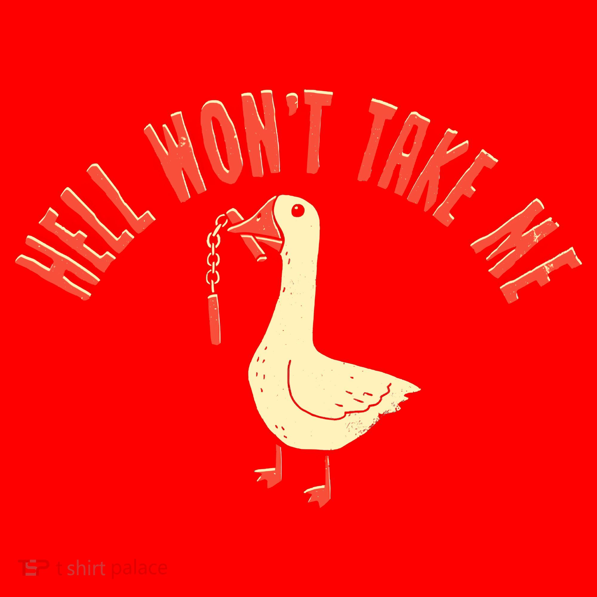 Hell Wont Take Me Funny Duck Santa Hat
