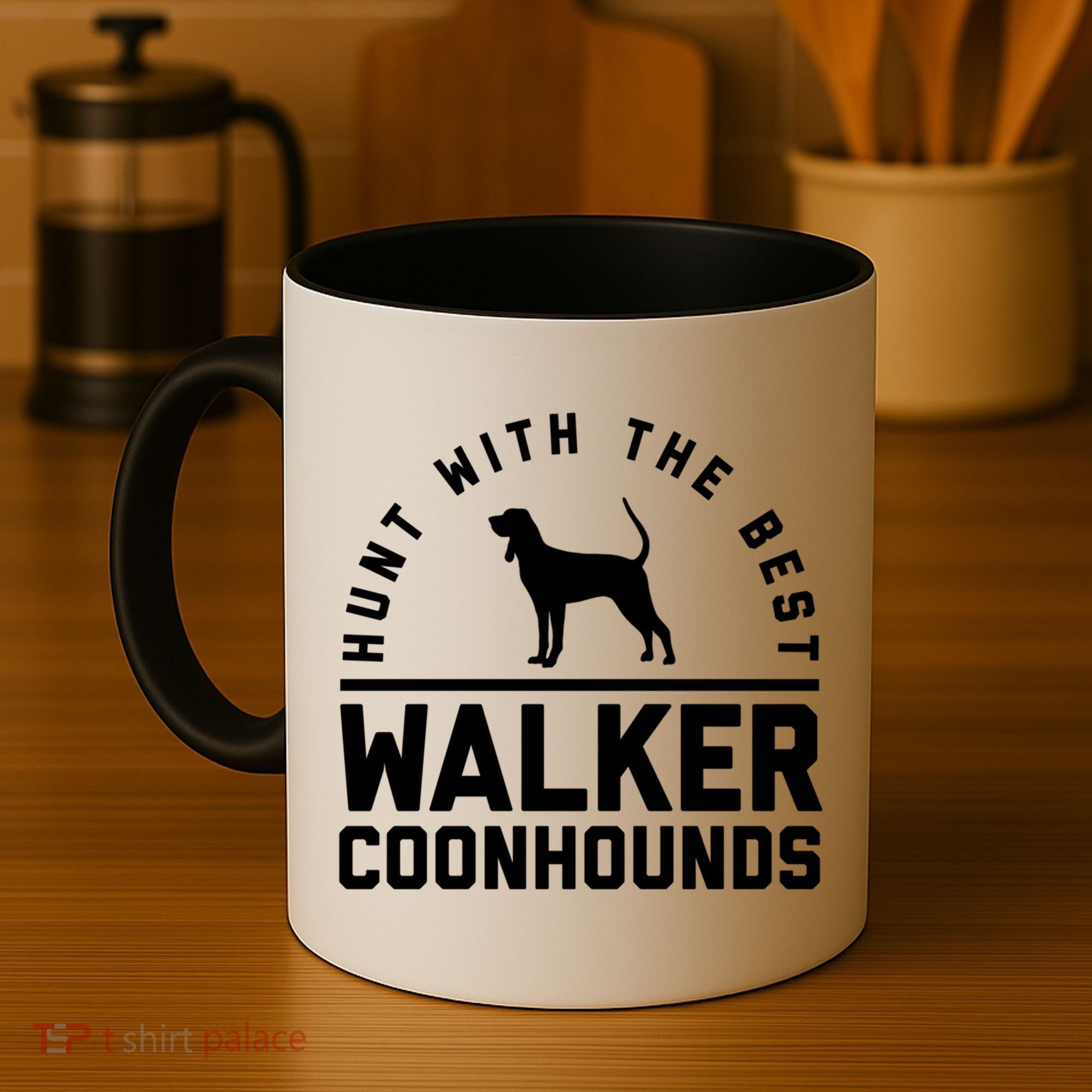 Hunt With The Best ~ Walker Coonhound Gift Coffee Mug