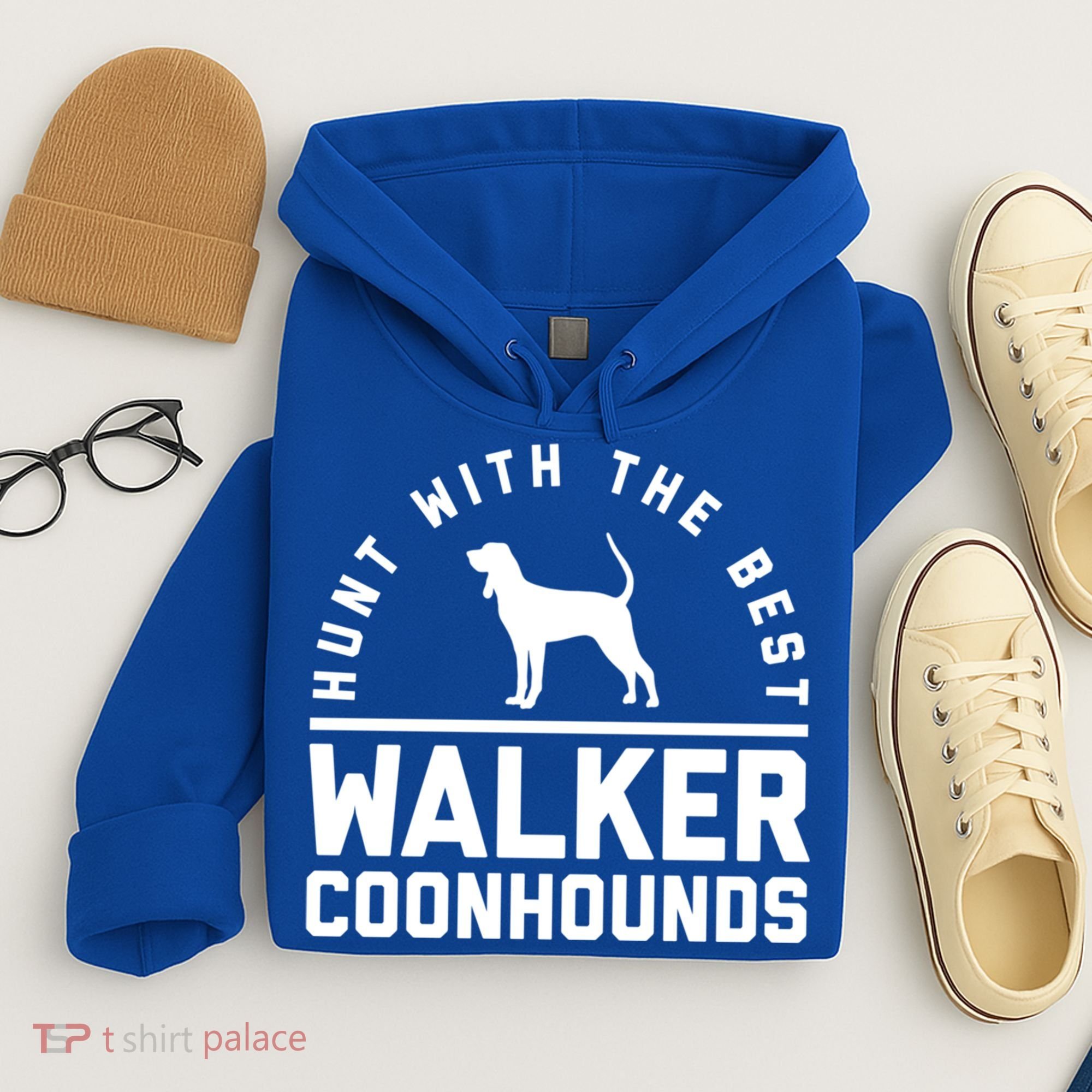 Hunt With The Best ~ Walker Coonhound Gift Hoodie