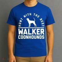 Hunt With The Best ~ Walker Coonhound Gift T-Shirt thumb 3
