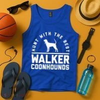 Hunt With The Best ~ Walker Coonhound Gift Tank Top thumb 4