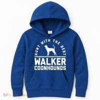 Hunt With The Best ~ Walker Coonhound Gift Kids Hoodie thumb 0