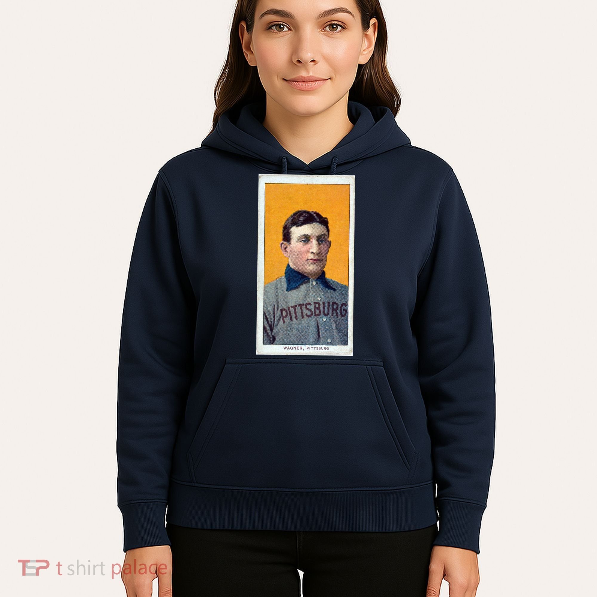 Honus Wagner T206 Baseball Card Hoodie