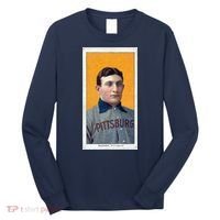 Honus Wagner T206 Baseball Card Long Sleeve Shirt thumb 0