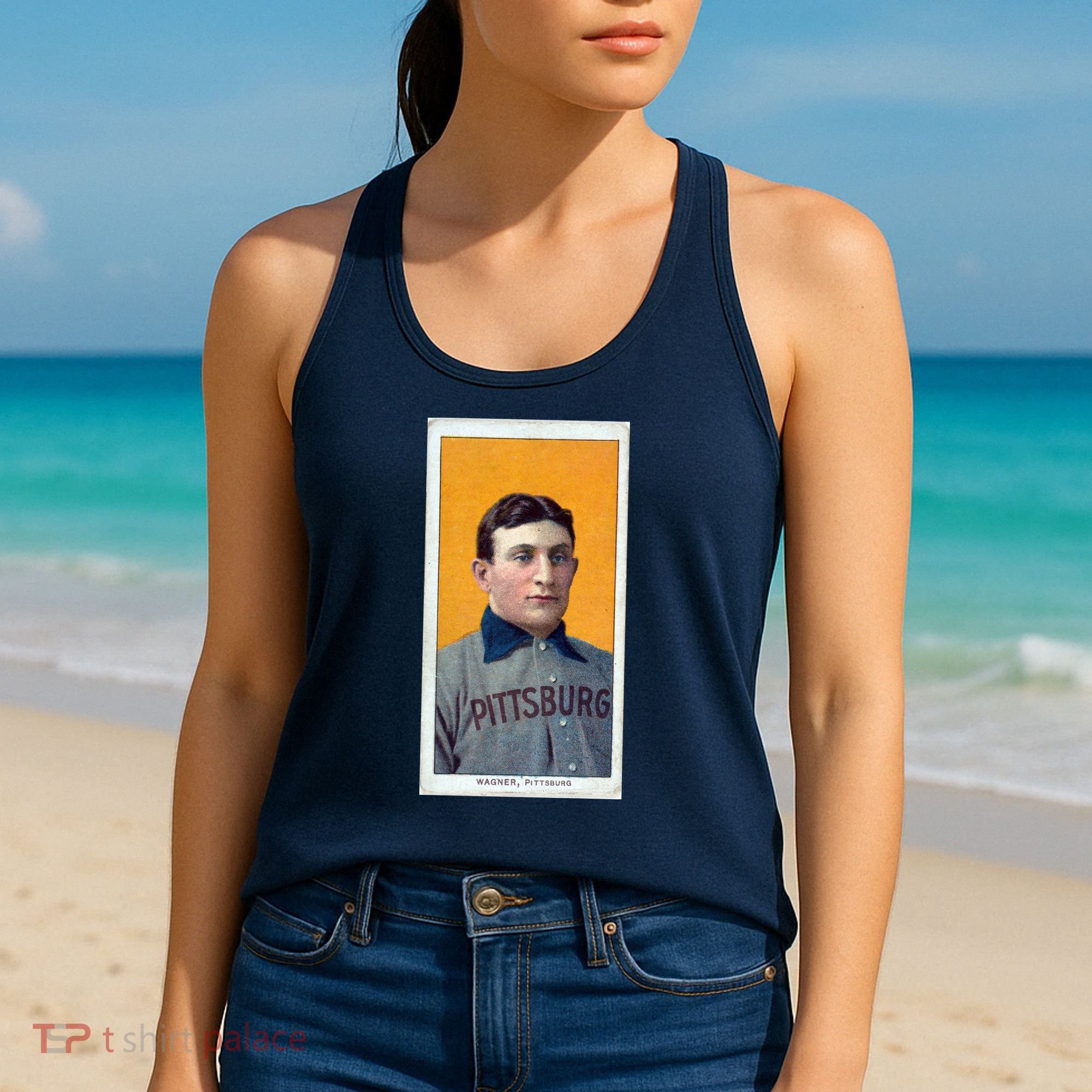 Honus Wagner T206 Baseball Card Women's Tank Top