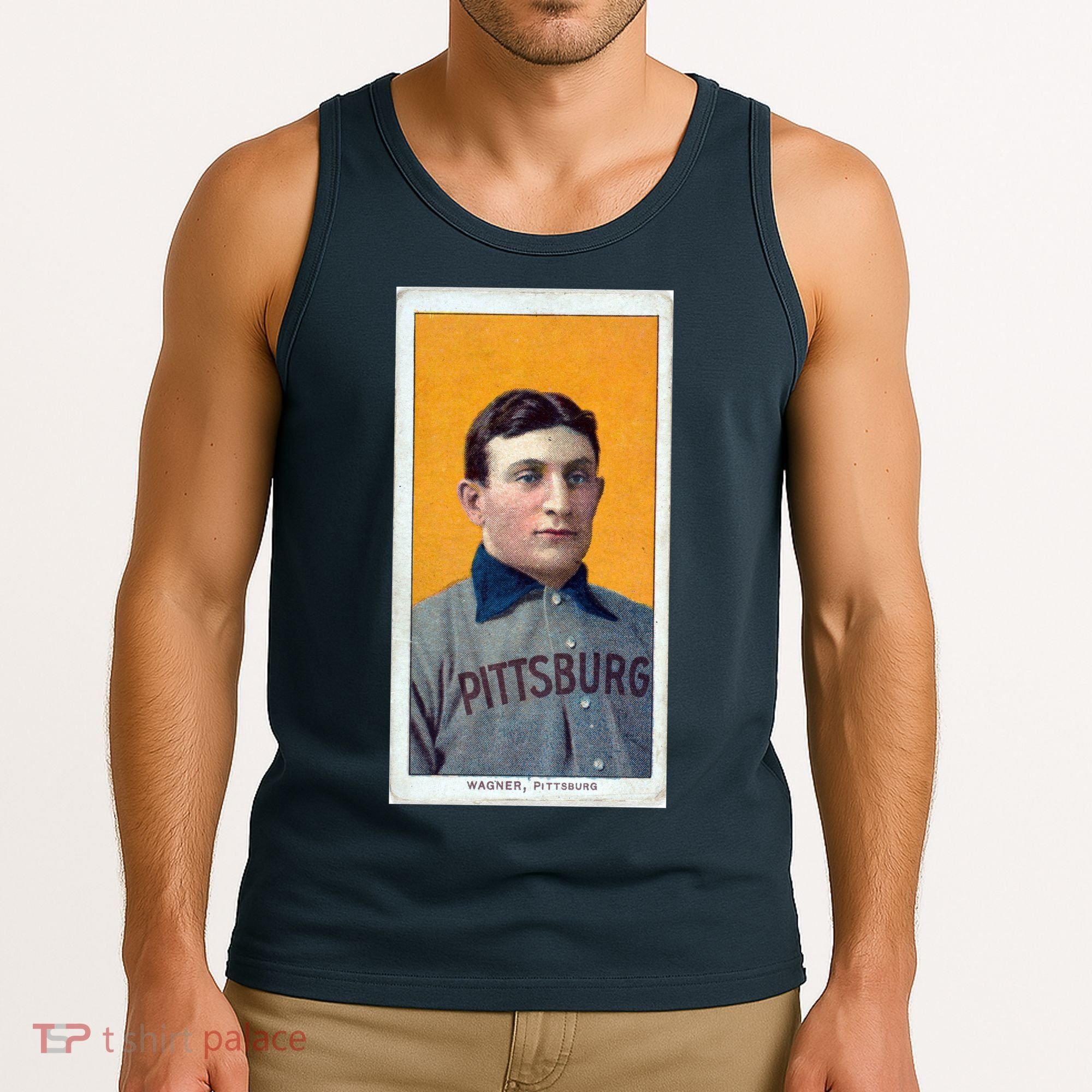 Honus Wagner T206 Baseball Card Tank Top