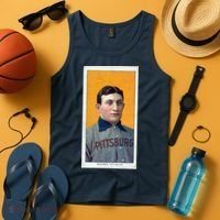Honus Wagner T206 Baseball Card Tank Top thumb 4