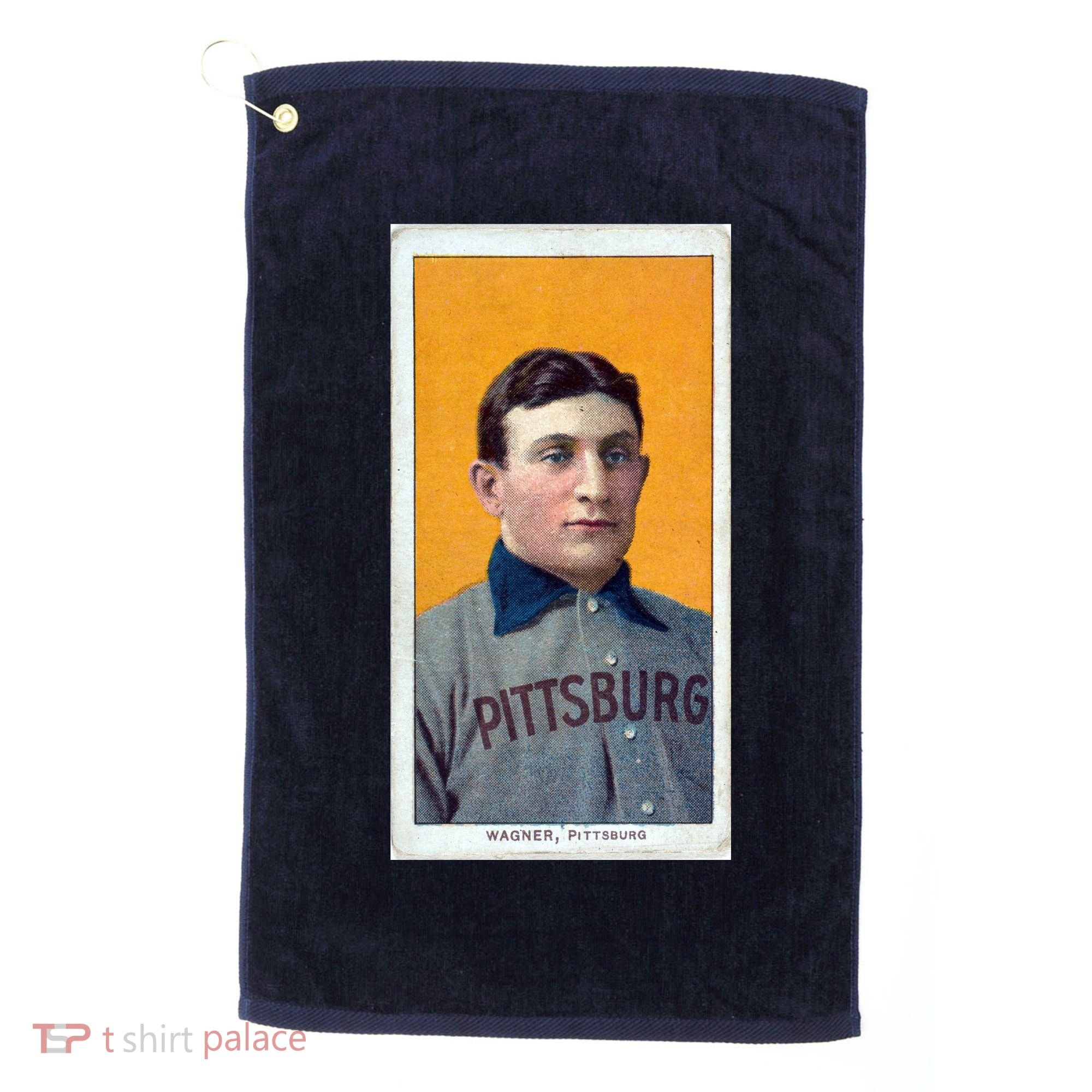 Honus Wagner T206 Baseball Card Golf Towel