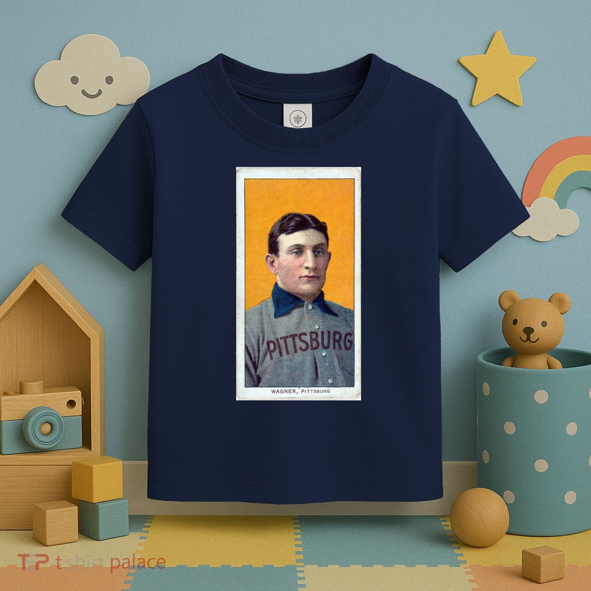 Honus Wagner T206 Baseball Card Toddler T-Shirt