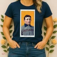 Honus Wagner T206 Baseball Card Women's T-Shirt thumb 2