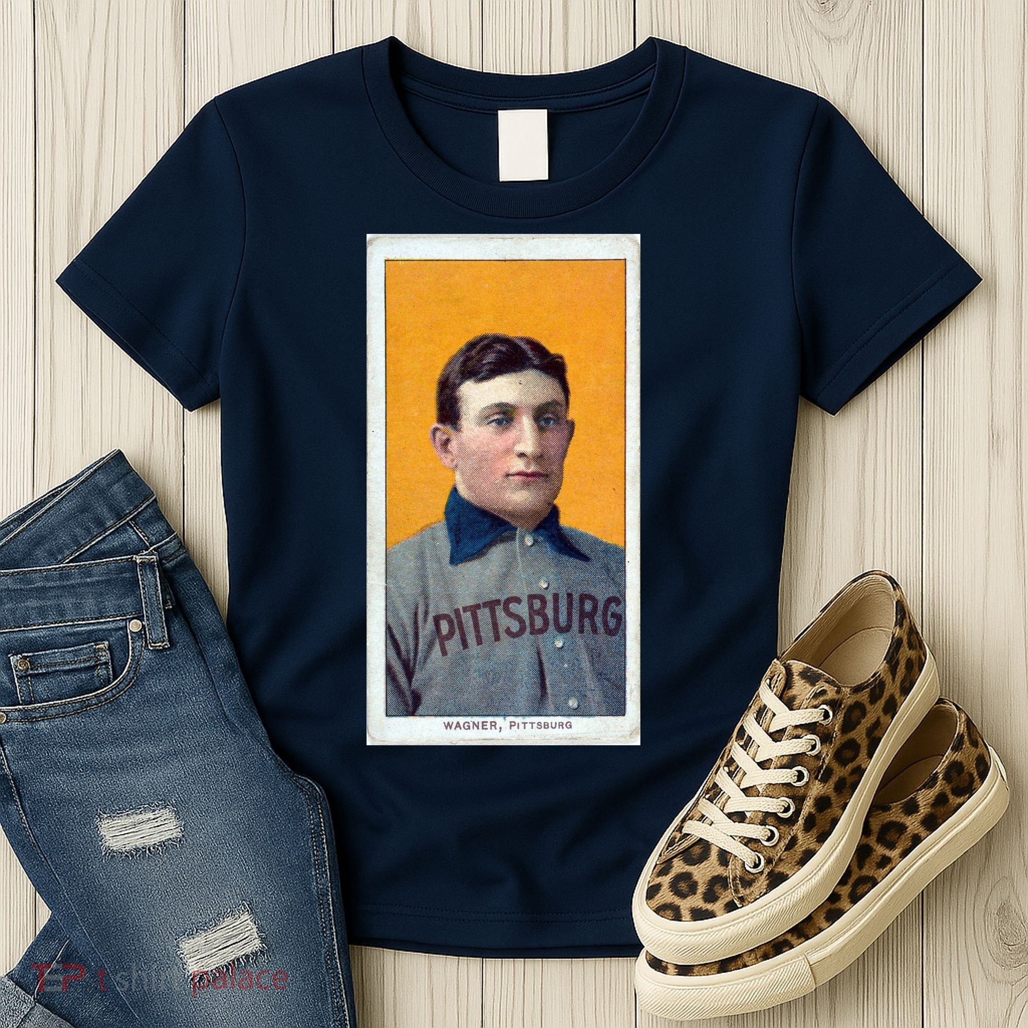 Honus Wagner T206 Baseball Card Women's T-Shirt