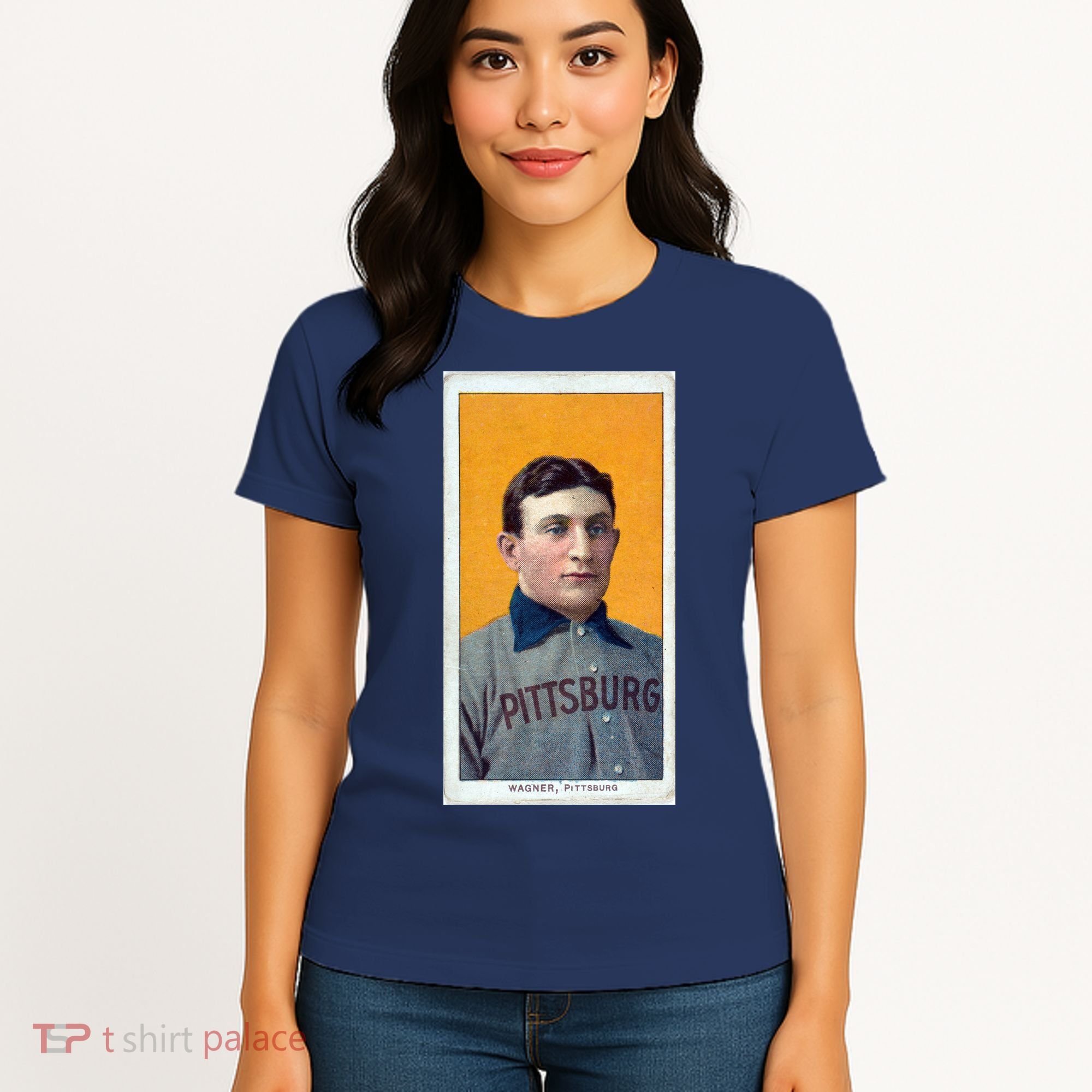Honus Wagner T206 Baseball Card Women's T-Shirt
